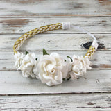 Valentina- Cream and Gold Headband