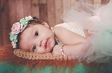 Valentina- Mint, Pink, White and Silver Headband