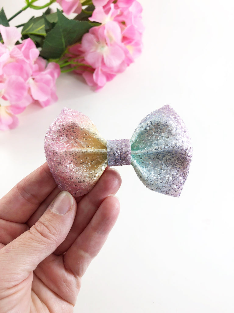 Rainbow Sparkle Bow