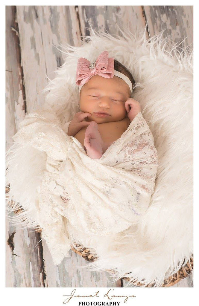 Diana Bow- Dusty Rose Headband