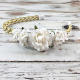Valentina- Cream and Gold Headband