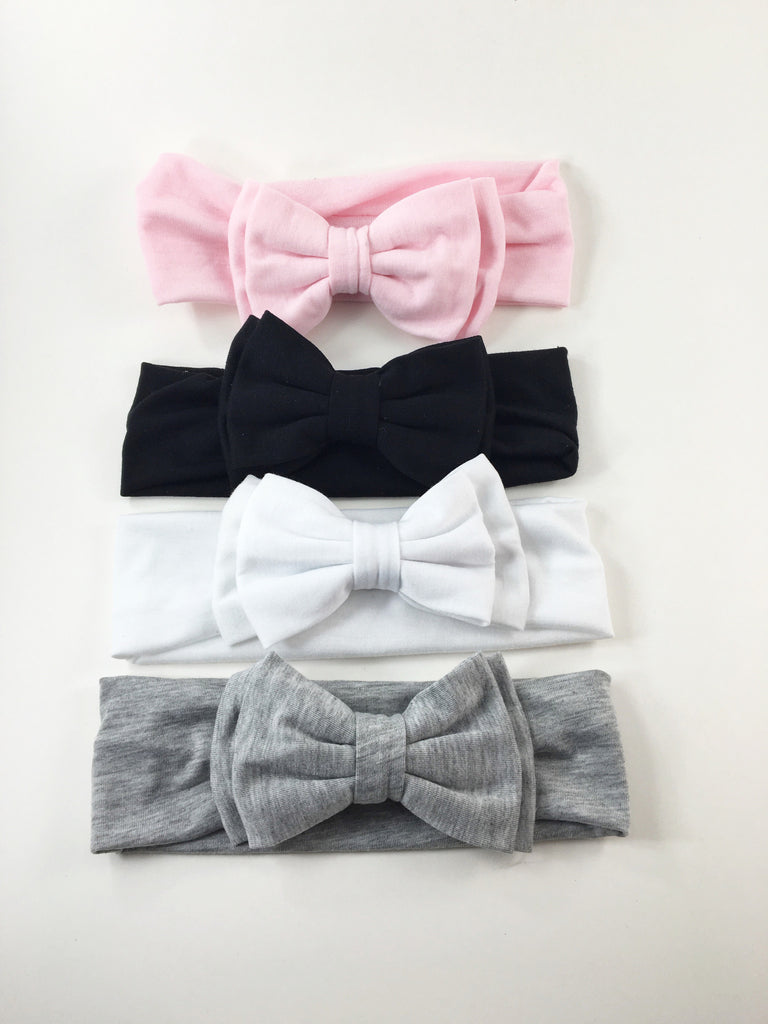 Sophia- Cotton Bow Headbands