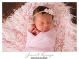 Grace- Pink white and gold headband