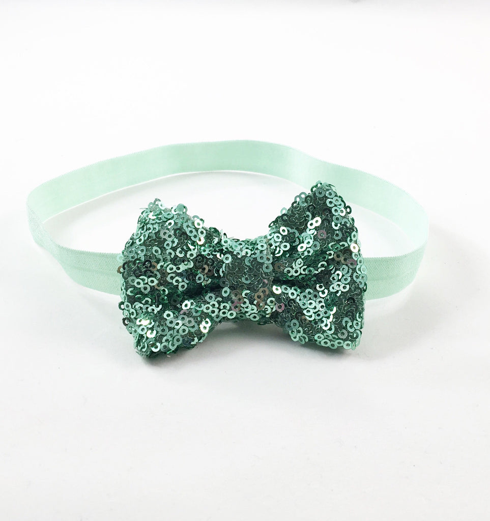 Liza- Mint Sequin Headband