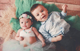 Valentina- Mint, Pink, White and Silver Headband