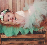 Valentina- Mint, Pink, White and Silver Headband