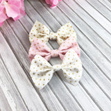 Polka Dot Furry bows