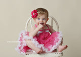 Penelope- Hot Pink and Gold Headband