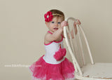 Penelope- Hot Pink and Gold Headband