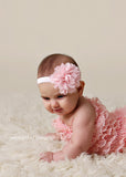 Lecia- Pink or Peach Lace Flower
