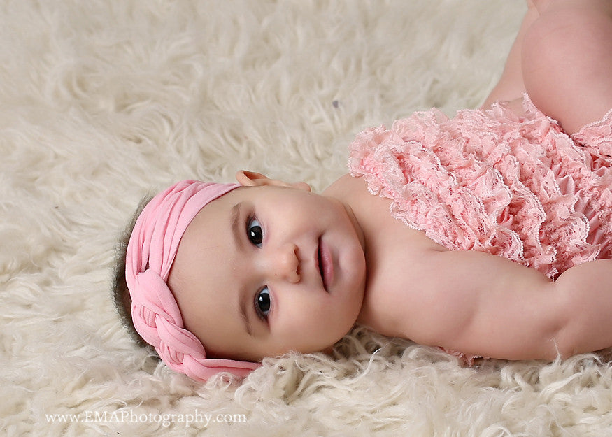Karen- Pink Knotted Nylon Headband
