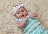 Karen- White Knotted Nylon Headband