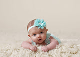Lyla- Aqua Headband