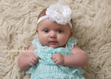 Samantha- White and Gold headband