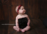 Karen- Red and black plaid knotted headband