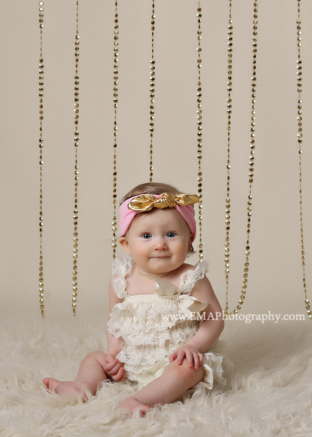 Karen- Pink and Gold Knotted Headband