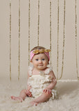Karen- Pink and Gold Knotted Headband