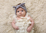 Karen- Gray Aztec Knotted Headband