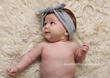 Karen- Gray Knotted Headband