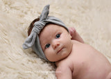 Karen- Gray Knotted Headband