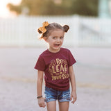 Leather Myah Bow- Mustard