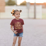 Leather Myah Bow- Mustard