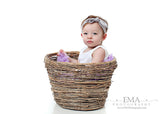 Karen- Silver/Gray Knotted Headband