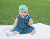 Samantha- Aqua Headband