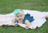 Samantha- Aqua Headband