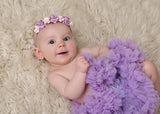 Mommy and Me- Pink and Purple on Silver Headband