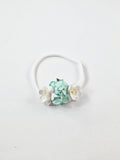 Grace- White and Mint Headband