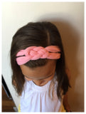Karen- Pink Knotted Nylon Headband