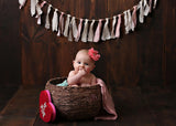 Lyla-Coral Flower on Braided Headband