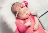Valentina-Hot Pink, Pink, and Gold Headband