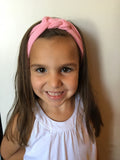 Karen- Pink Knotted Nylon Headband