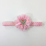Luciana-Pink butterfly headband