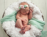 Valentina- Mint, Pink, White and Silver Headband