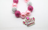 Princess Necklace- Pink and Hot Pink