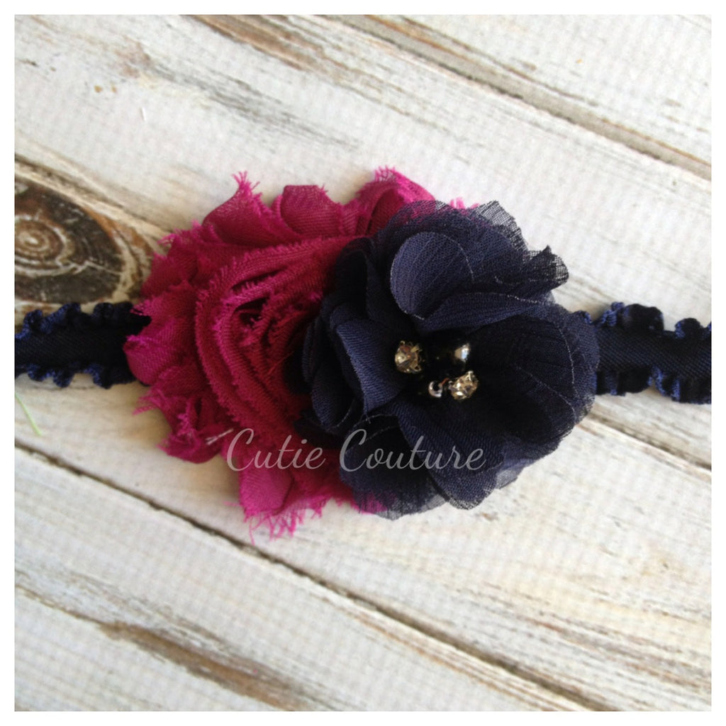 Camilla- Plum and Navy headband
