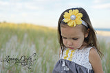 Penelope- Yellow Flower with Pearl