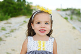 Penelope- Yellow Flower with Pearl