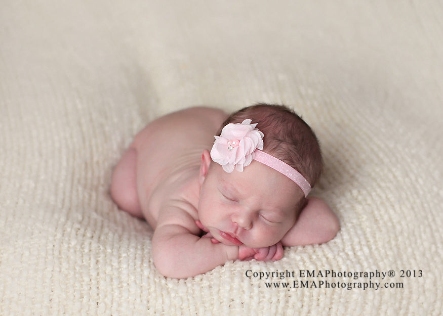 Cammie- Pink Headband and Clip