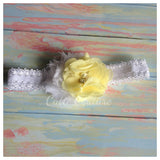 Camilla- Yellow and White Headband