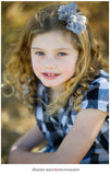 Lyla- Gray Headband with Pearl