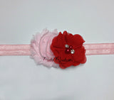 Camilla- Red and  Pink Headband