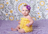 Penelope- Purple Flower with Pearl