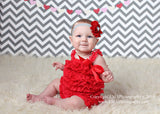 Penelope- Red Flower with Pearl