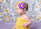 Penelope- Purple Flower with Pearl