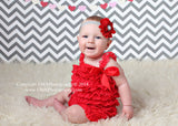 Penelope- Red Flower with Pearl