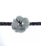 Cammie- Gray headband or clip